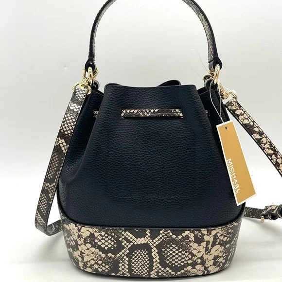 Michael Kors Reed Medium Belted Bucket Messenger Crossbody Bag